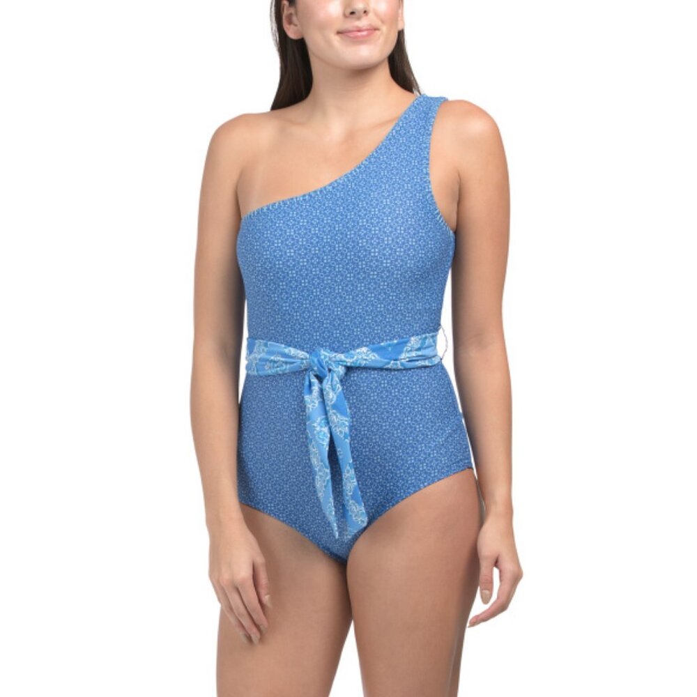 Cabana Life Windermere One Shoulder One Piece Sash Swimsuit